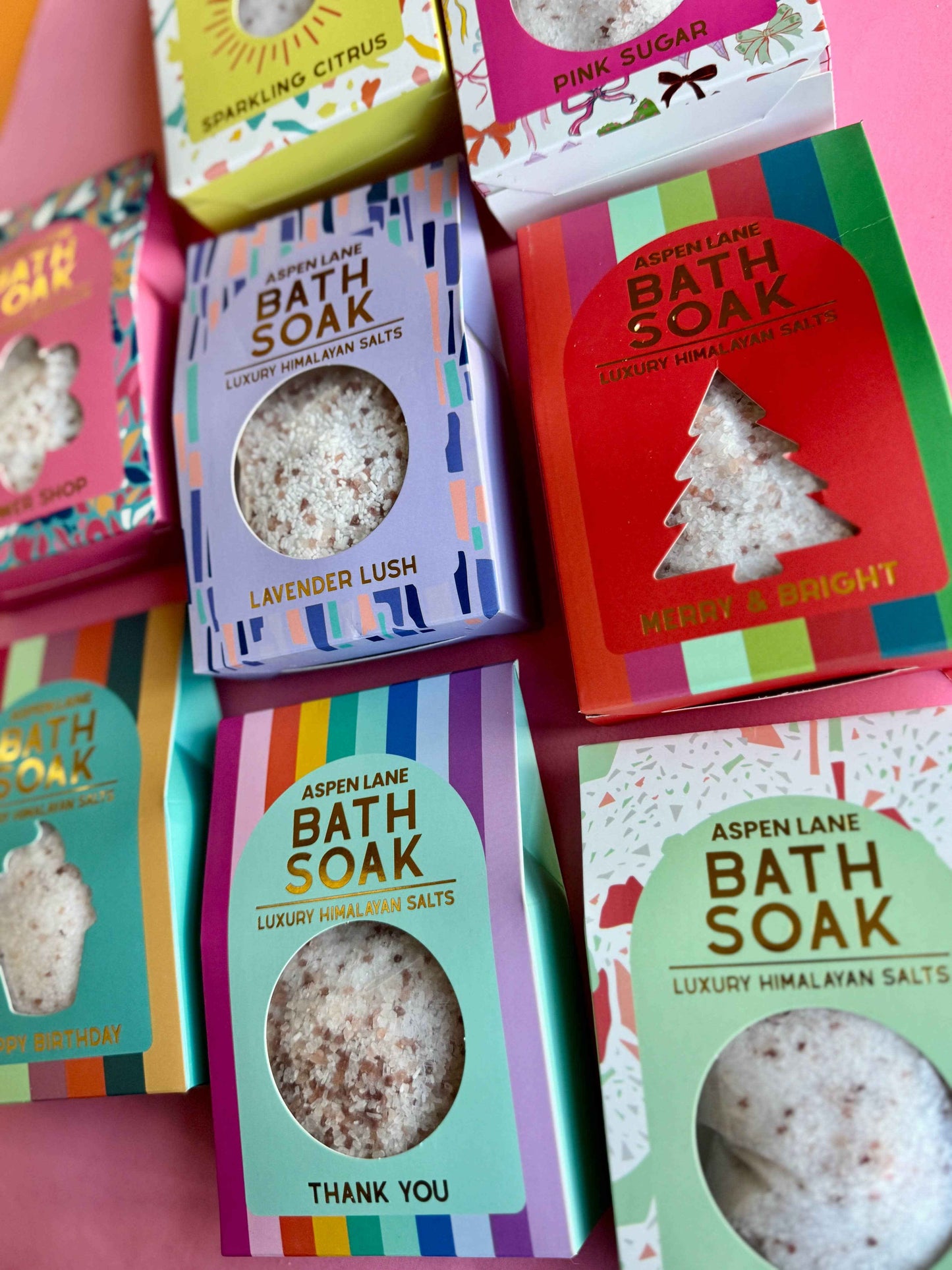 Aspen Lane - Merry and Bright Bath Salt Gift Stocking Stuffer under $5