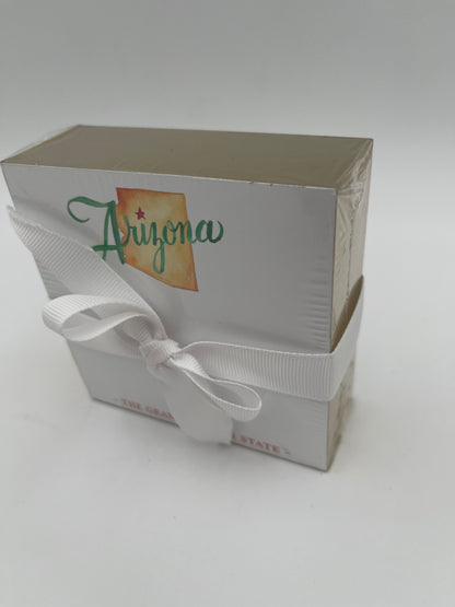 Mini bloc de notas de lujo con iconos pintados a mano de Arizona - 100 hojas de cartulina