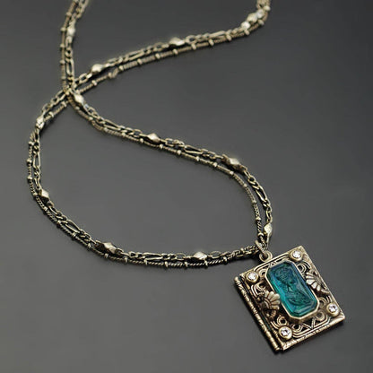 Bronze Intaglio Book Locket