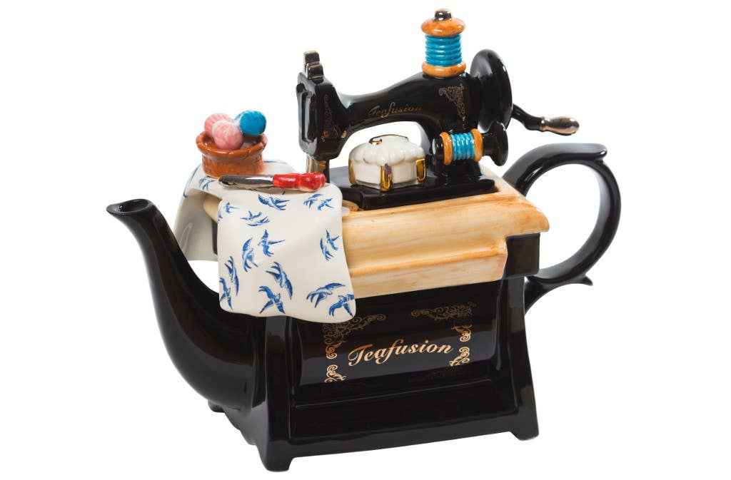 NEW! Sewing Machine Large Teapot