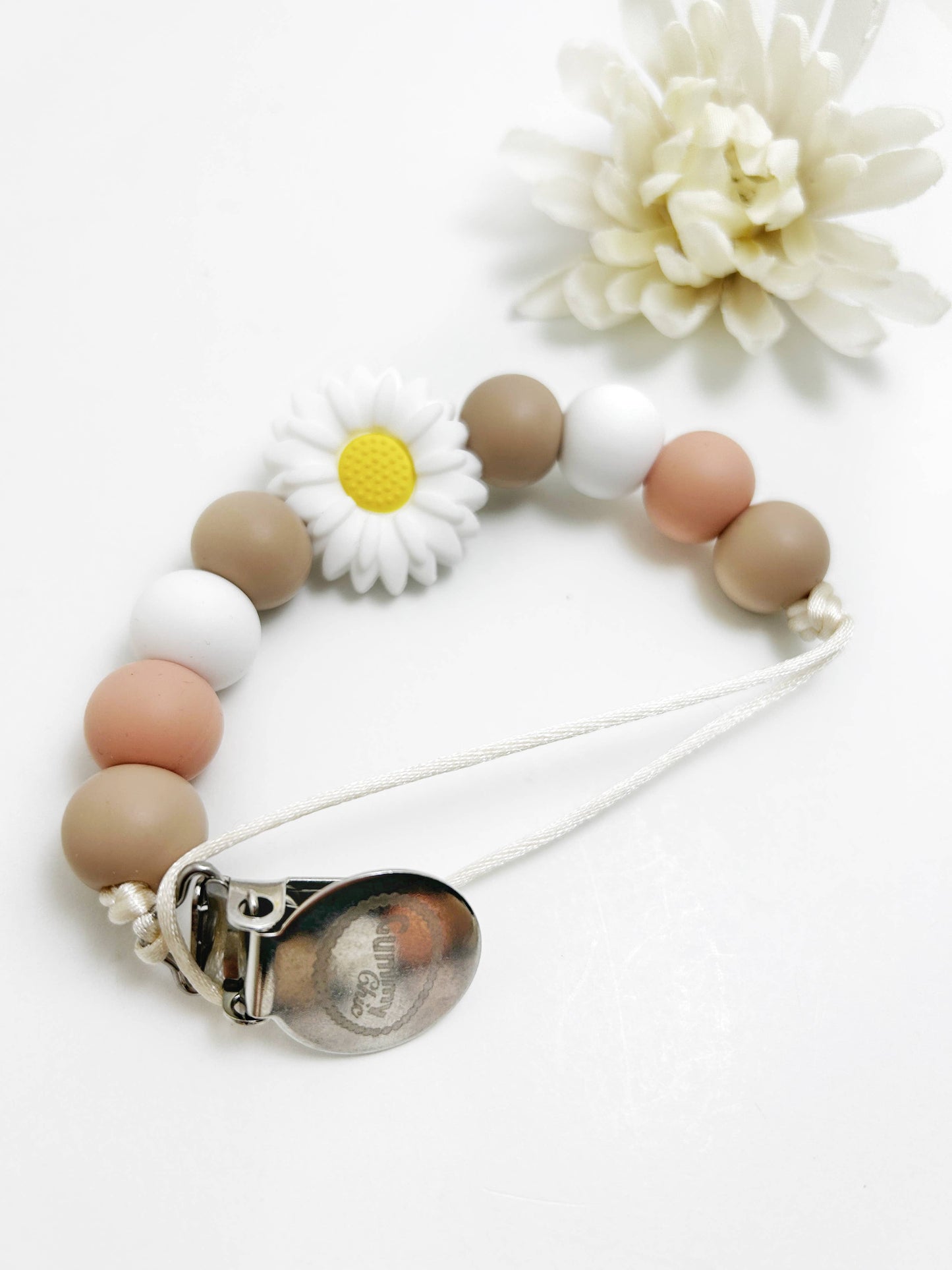 Daisy Flower Silicone Pacifier Clip