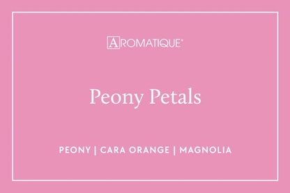 Peony Petals- Elegant Essentials- Textured Glass Candle 6 EA