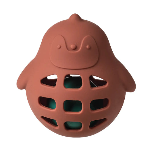 Sonajero de pingüino de silicona simple