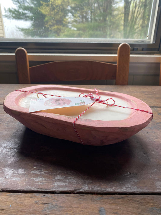 Pink Dough Bowl Candle