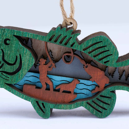 Smallmouth Bass Magnetic Ornament