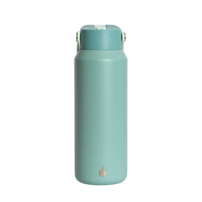 Leakproof Handle Water Bottle 40oz Sage