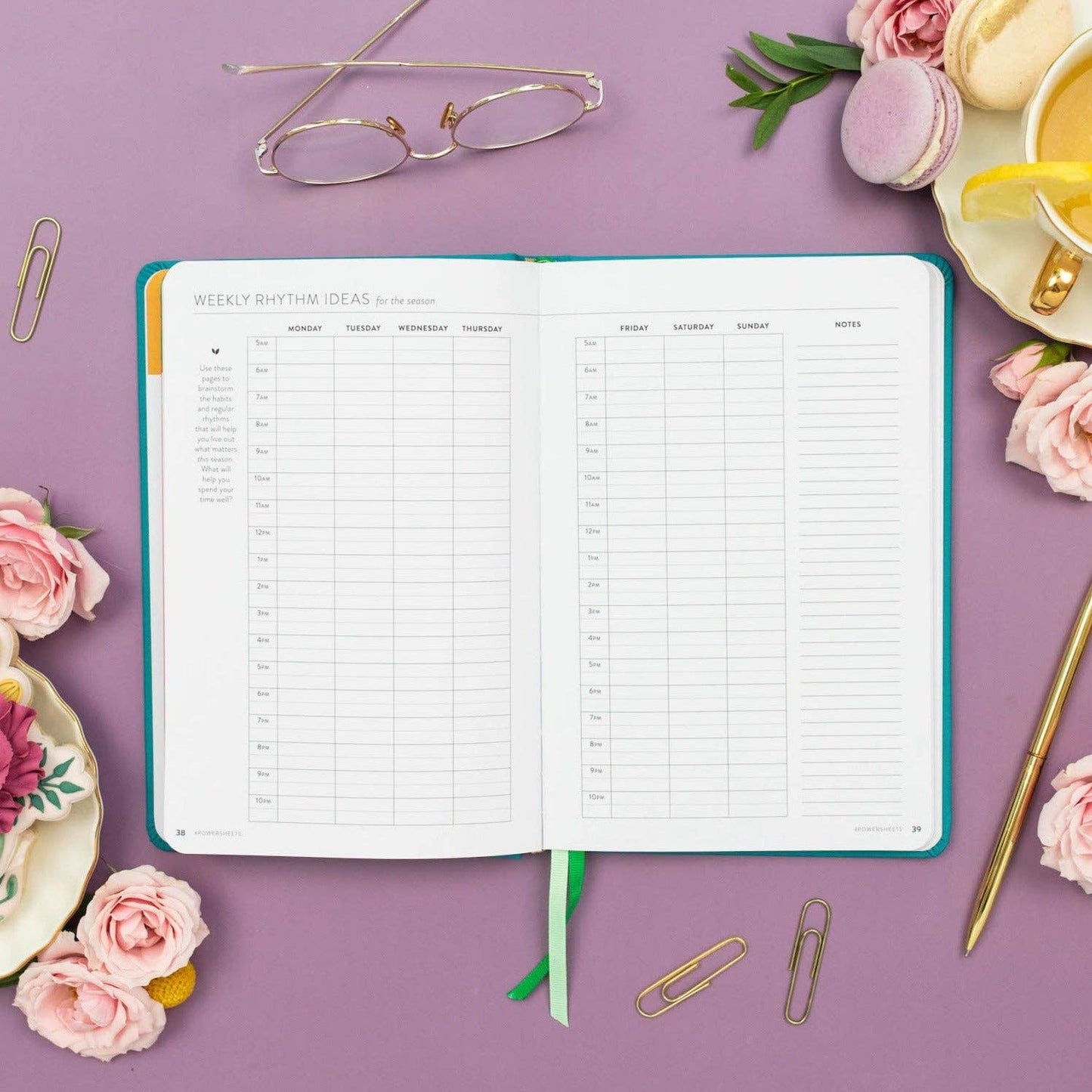 - 90-Day PowerSheets® Goal Planner  | Weekly Undated (Ivy)