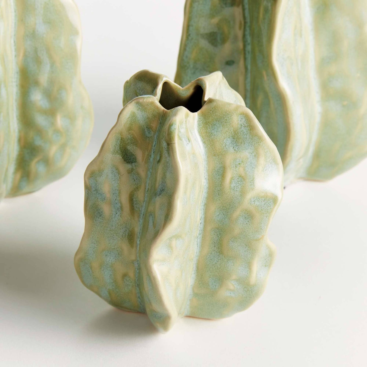 Napa Home & Garden - Bethany Bud Vases, Set of 3 - Seafoam Ceramic Decor