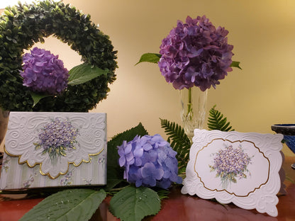 Violets Boxed Portfolio Note Card