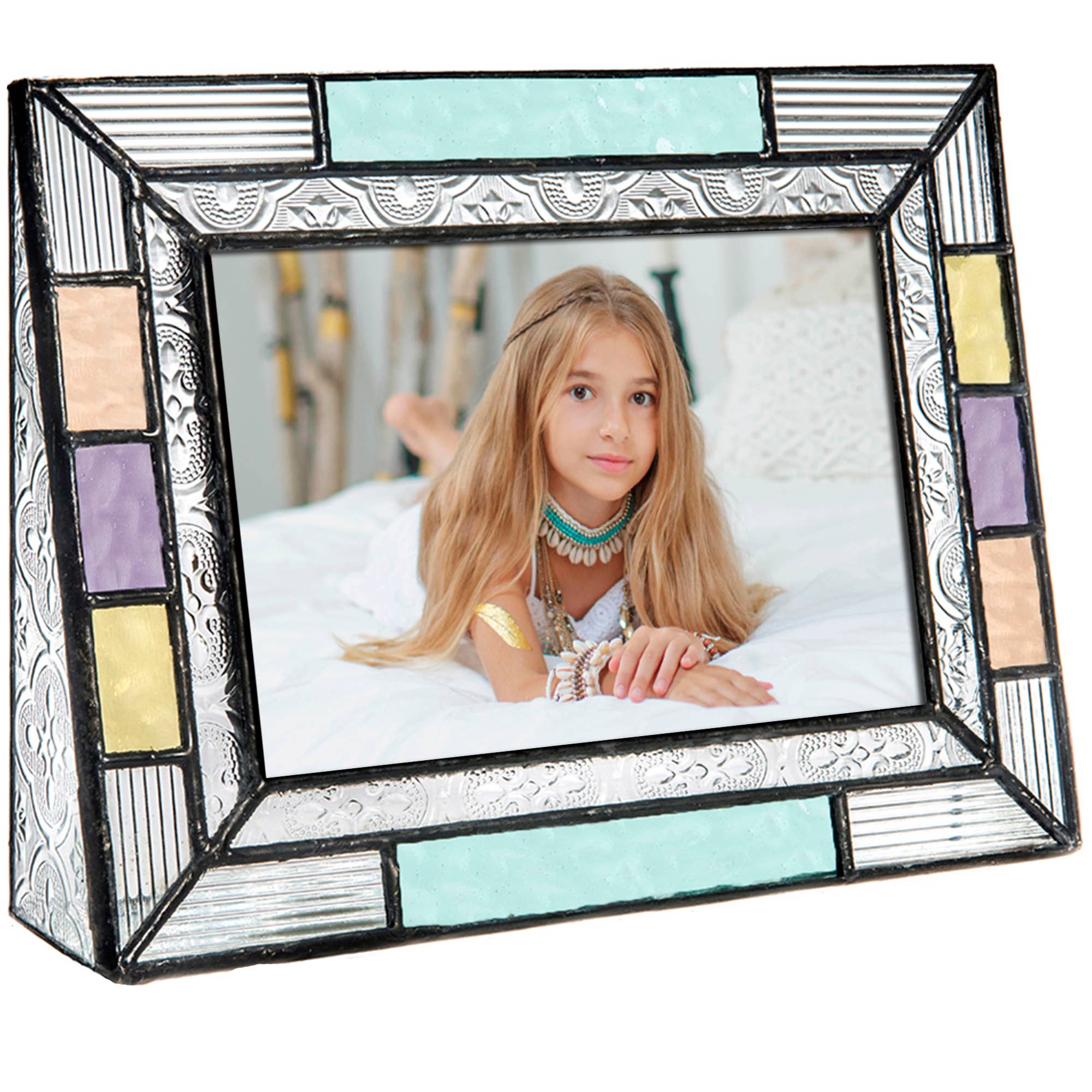 J Devlin Colorful Stained Glass Picture Frame - Thumbnail 3