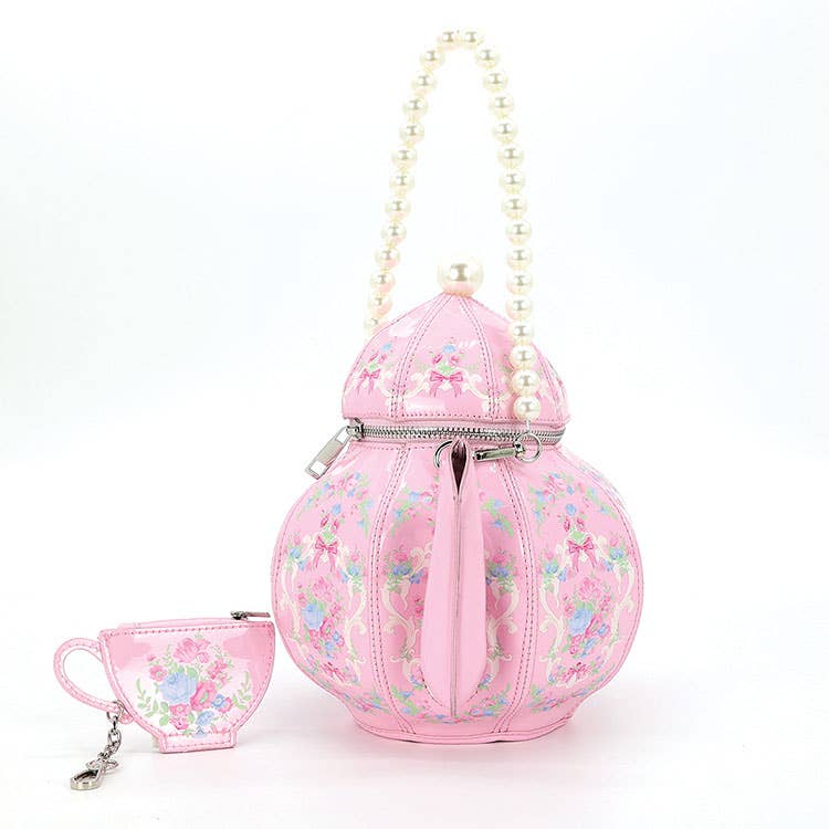 Pretty Pink Teapot Bag