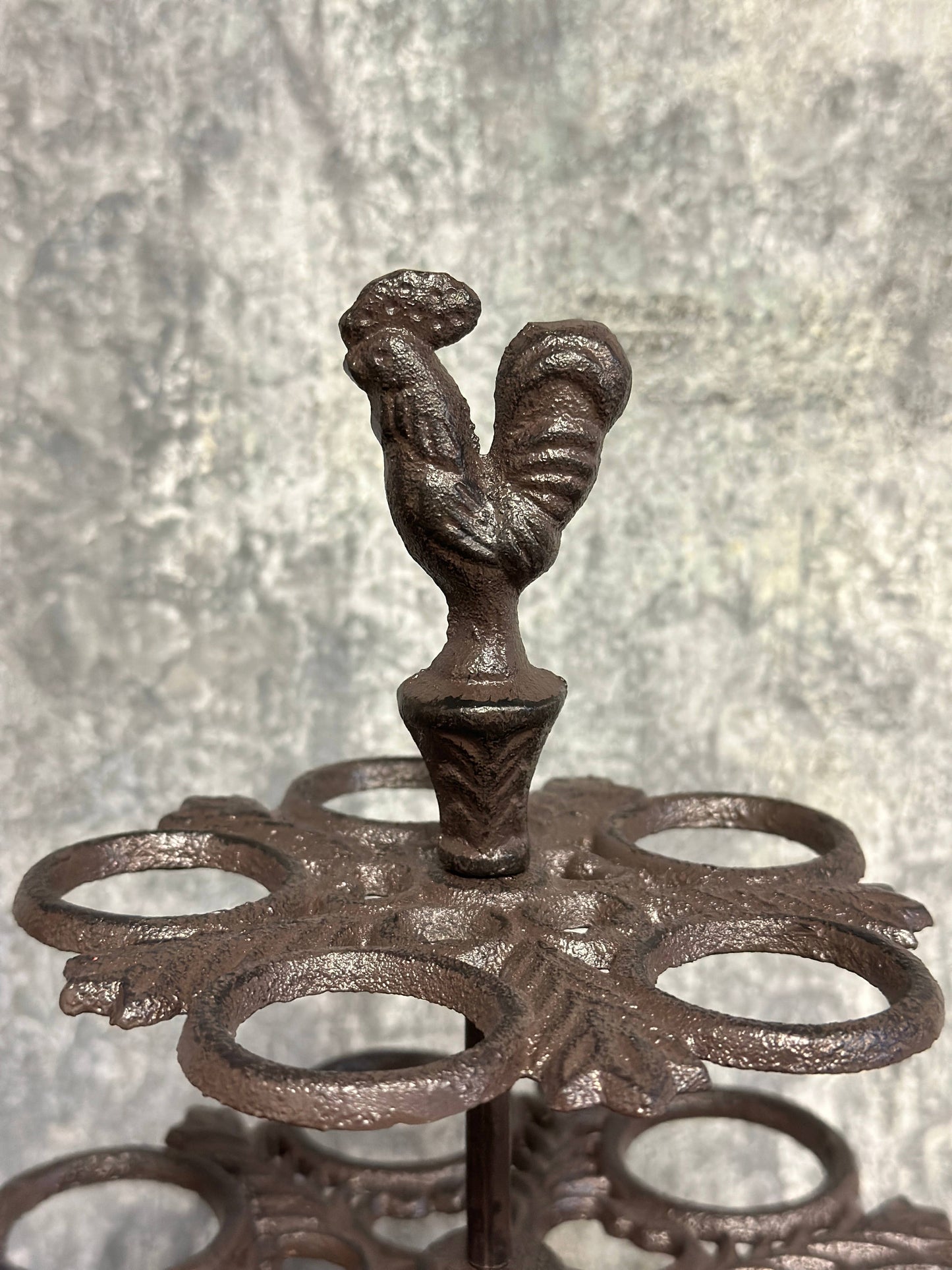 Vagabond Vintage - Cast Iron 2 Tier Ornate Egg Holder