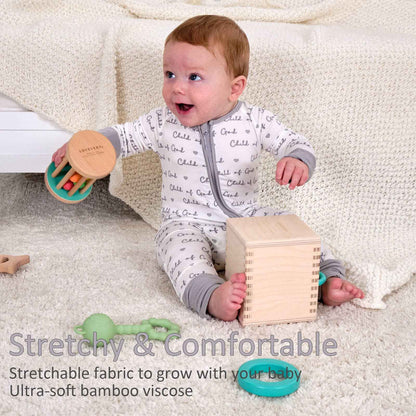 LollyBanks - Bamboo Baby Convertible Zipper Pajamas - Child Of God
