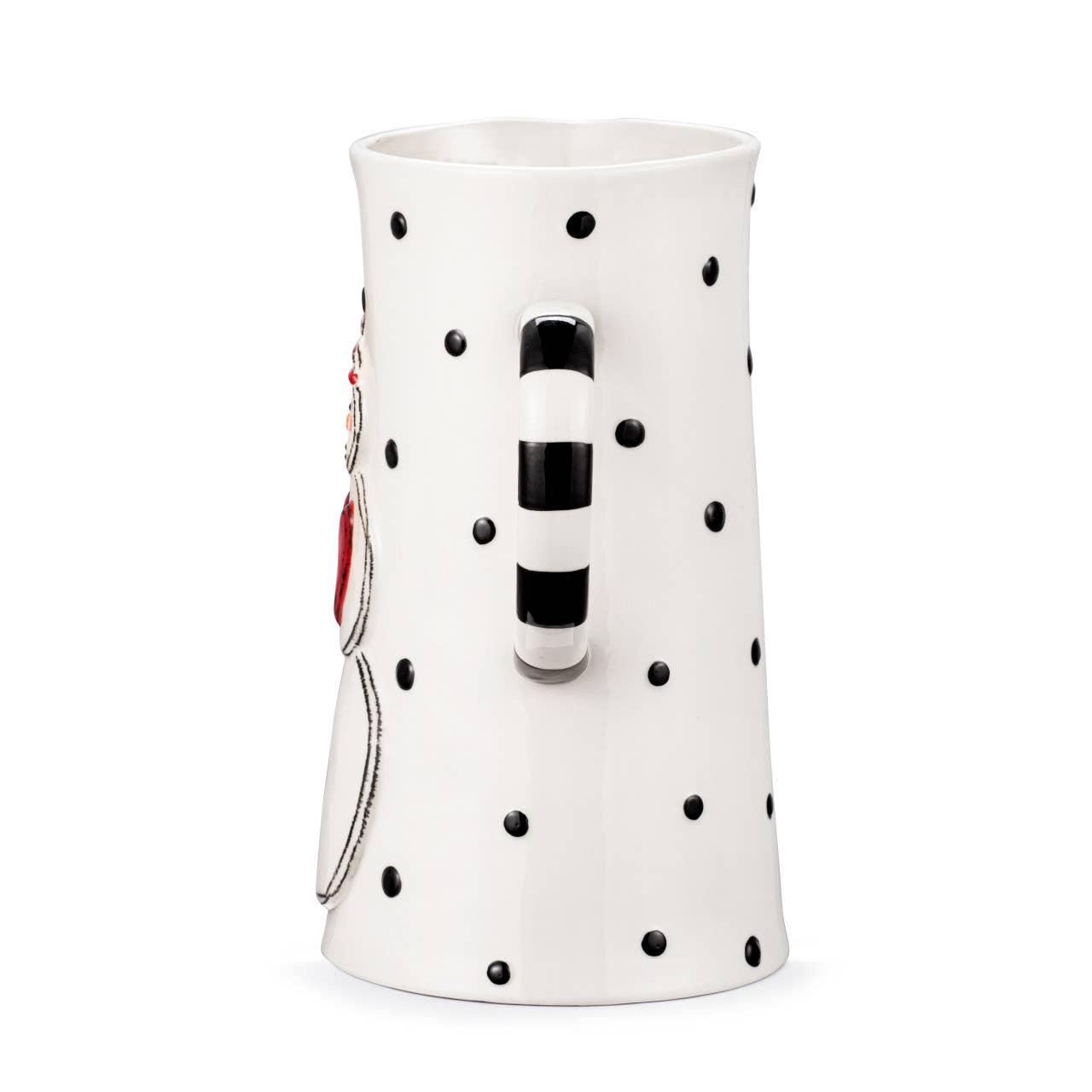Snowman Polka Dot Pitcher