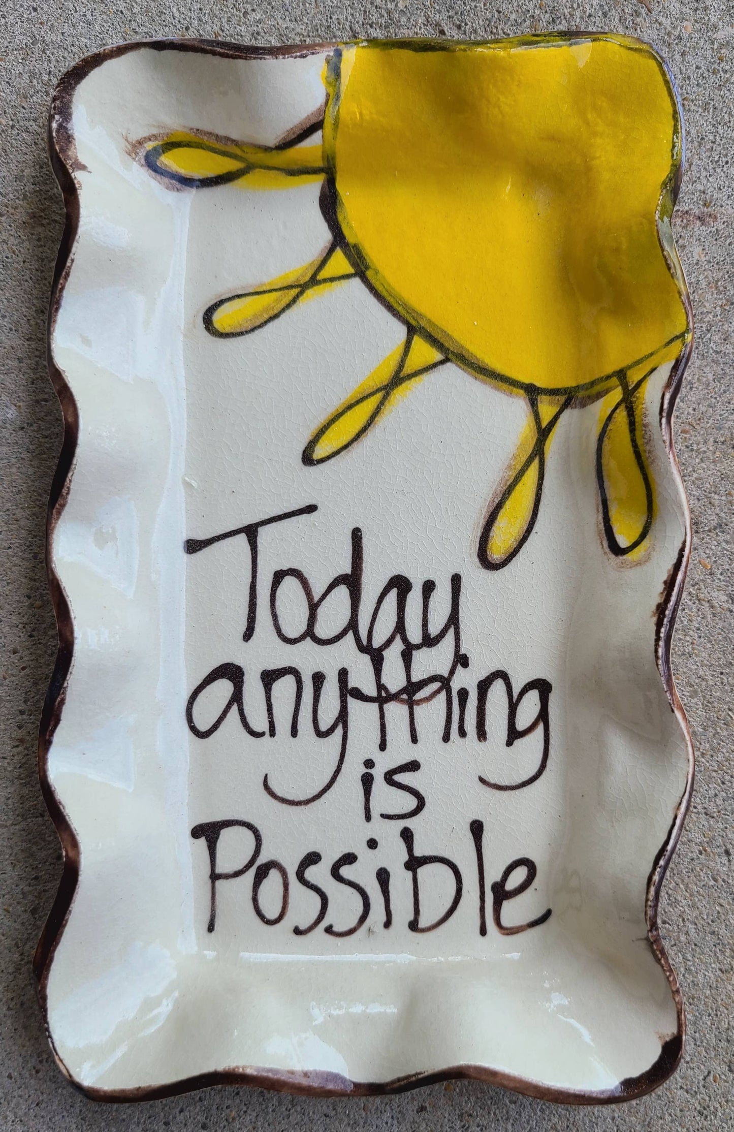 Small Rectangle Plate ( Sunshine Today)
