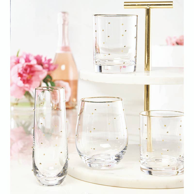 Gold Beaded - Wine