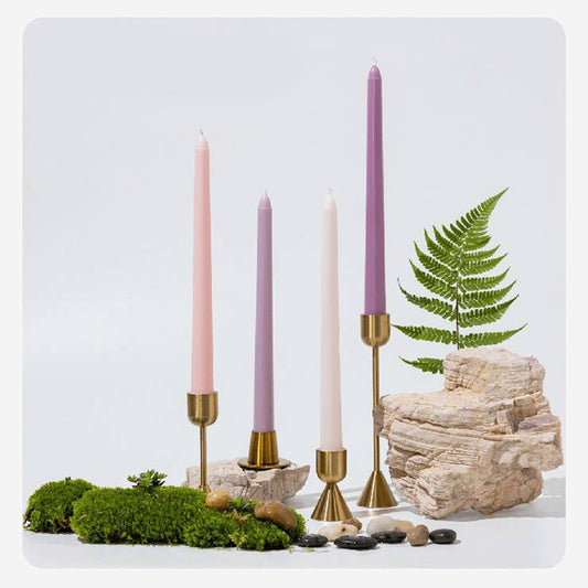 Wedding Party Colored Smokeless Long Taper Candles
