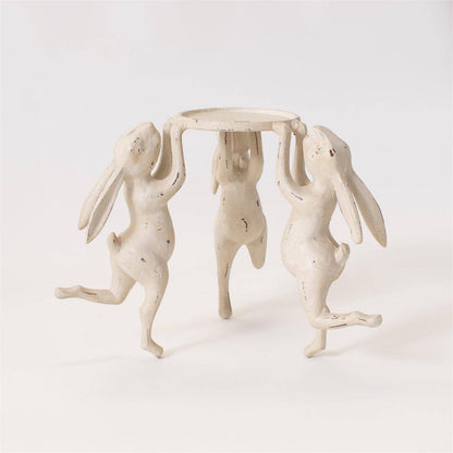 Candle Holder - Dancing Rabbits