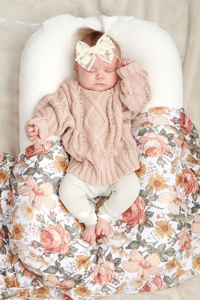 Classic Chunky Cable Knit Sweater | Hazelnut