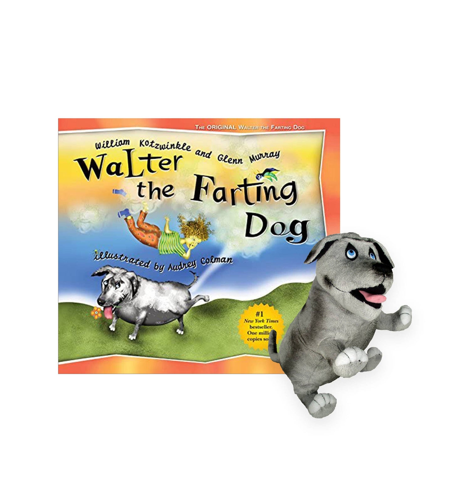 Walter The Farting Dog Plush with hardcover book SOLD SEPARATELY