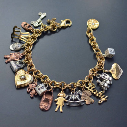Joyería Sweet Romance - Pulsera con dije de mamá bebé BR680