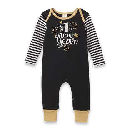 Baby's "My 1st New Year" Cotton Romper