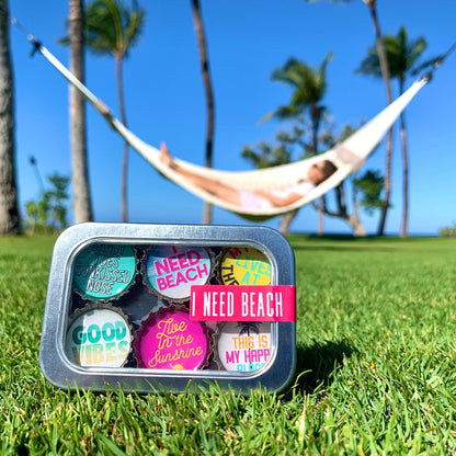 I Need Beach Magnets - Spring decor, Handmade & Eco-friendly