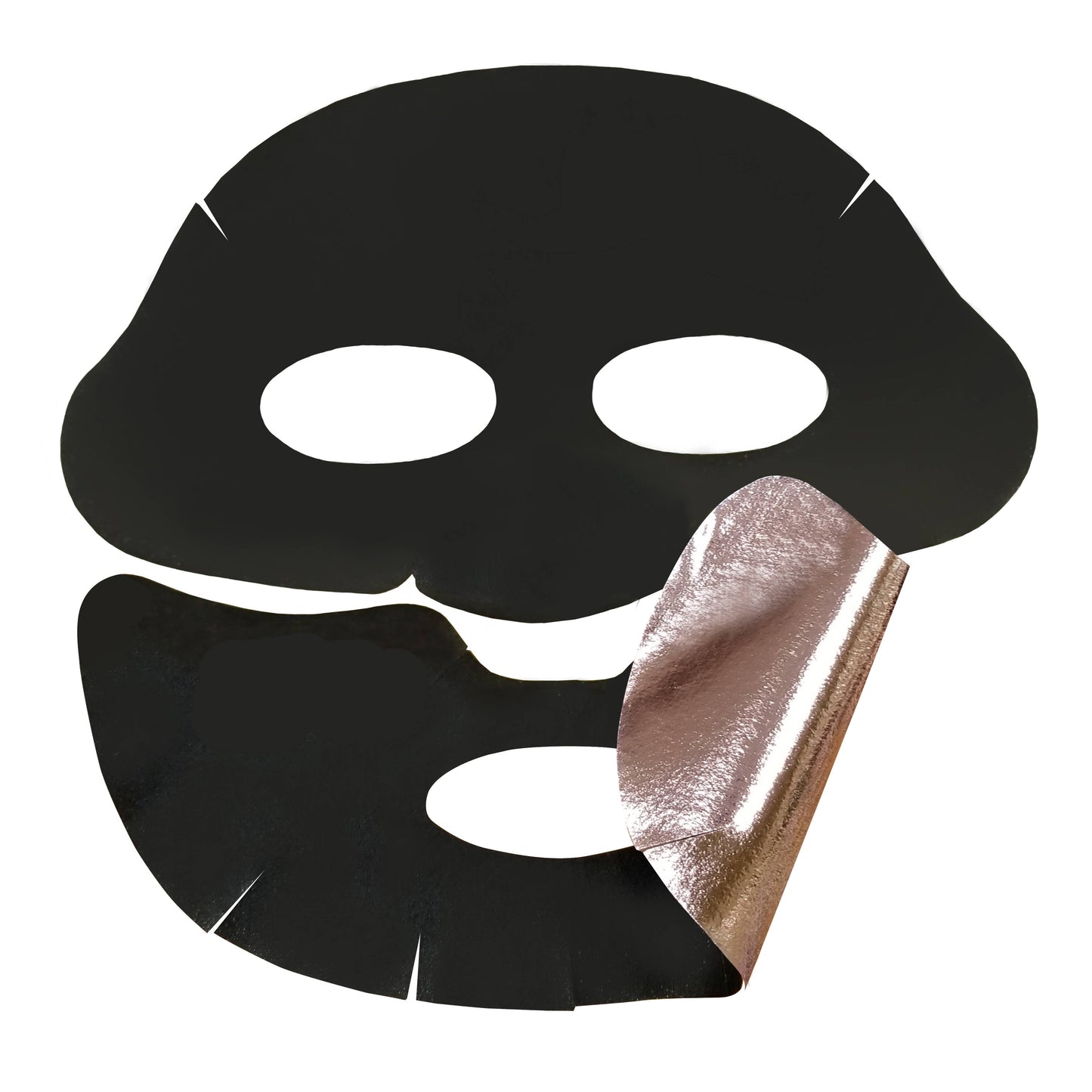 Mascarilla facial de lujo con lámina metálica de oro rosa (paquete de 4)