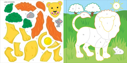 Wild Animals First Color by Sticker Book