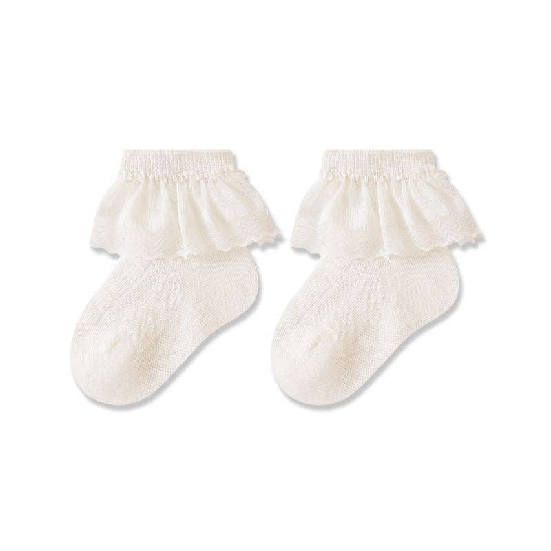 Baby Girls Lace Trim Socks