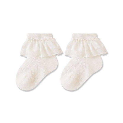 Baby Girls Lace Trim Socks