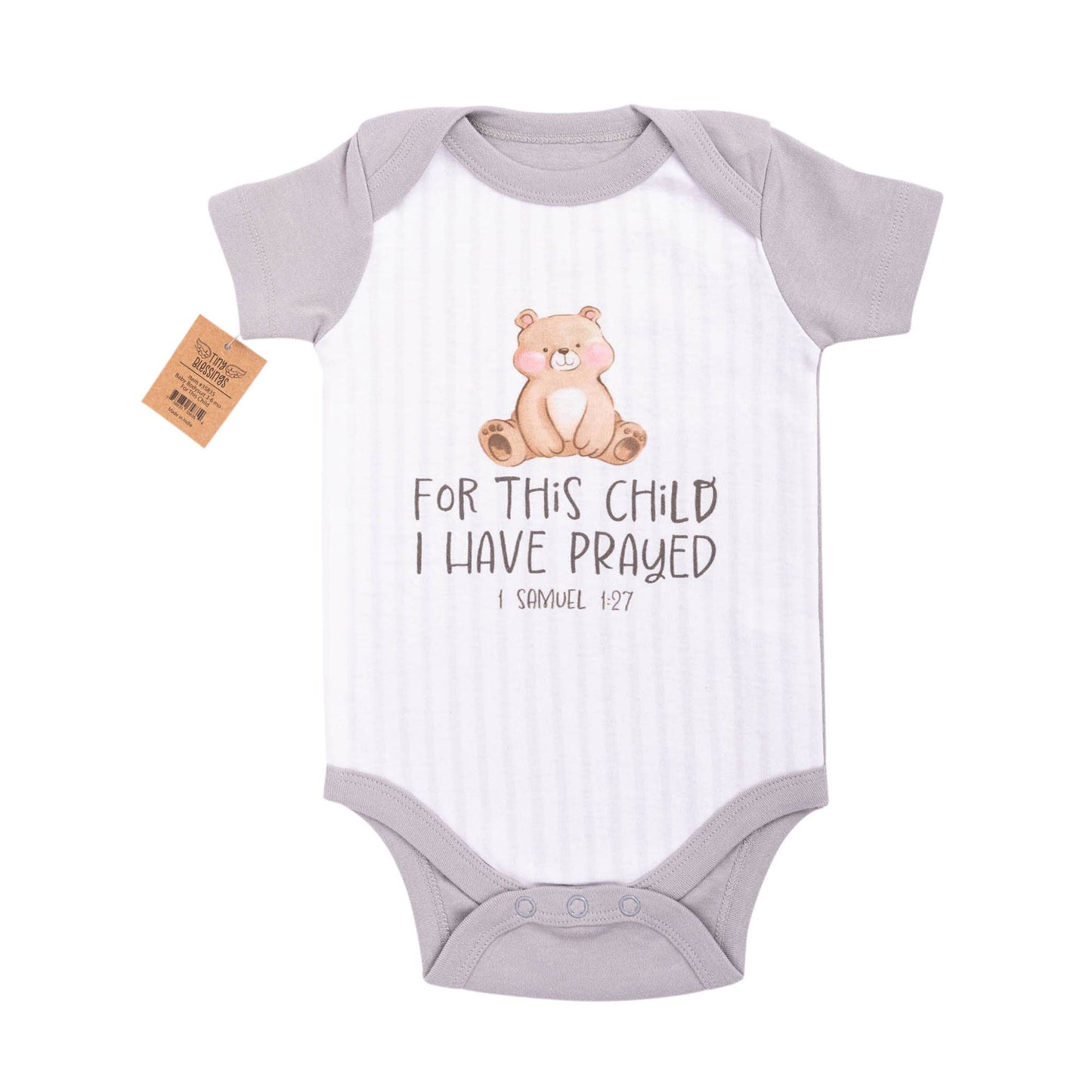 Divinity Boutique - Bodysuit: For This Child (1 Samuel 1:27),3-6 mo.