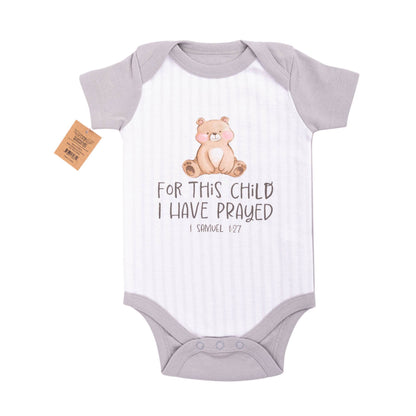 Divinity Boutique - Bodysuit: For This Child (1 Samuel 1:27),3-6 mo.