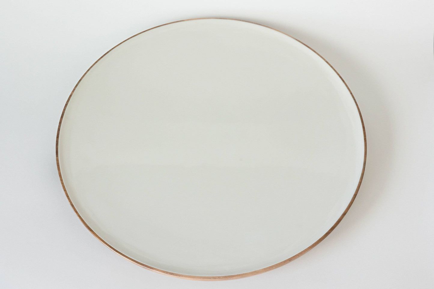Wood + White Acacia Wood Lazy Susan