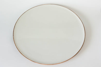 Wood + White Acacia Wood Lazy Susan