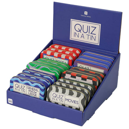 Quiz in a Tin - 6 Games - Sold Seperately