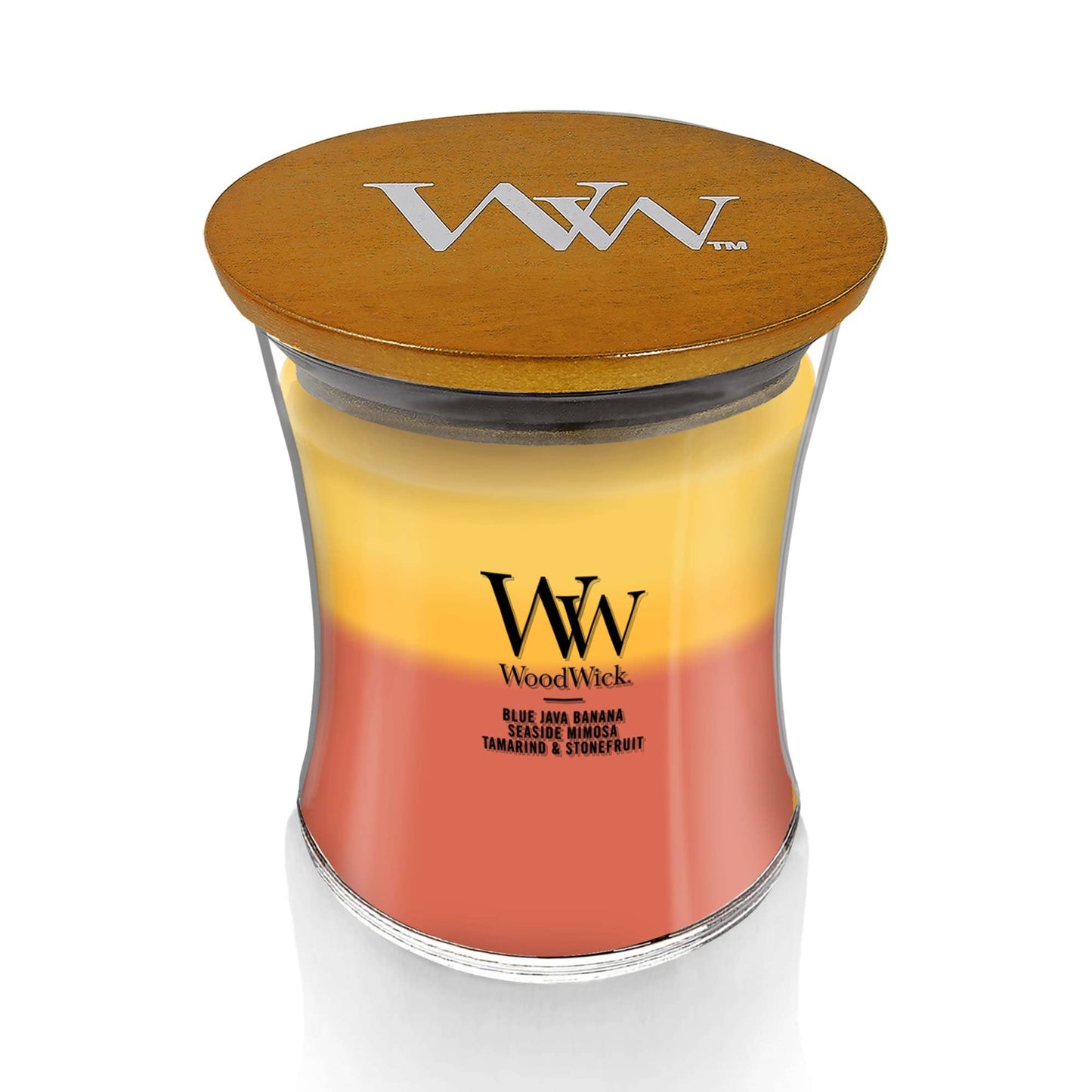Tropical Sunrise Trilogy Medium Hourglass Candle, 9.7 oz
