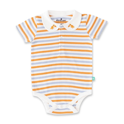 Organic Safari Baby Outfit Set – 3-Piece (Bodysuits & Shorts): 6-9 months