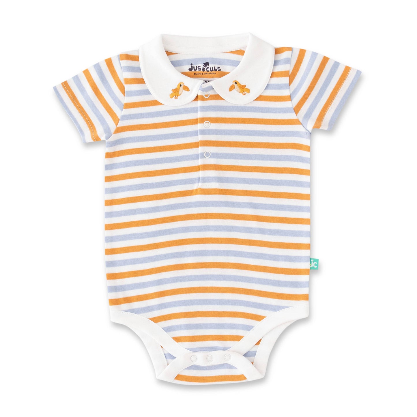 Organic Safari Baby Outfit Set – 3-Piece (Bodysuits & Shorts): 9-12 months
