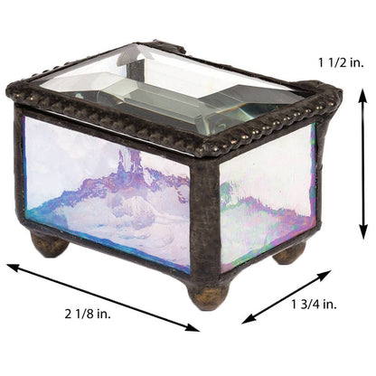 Small Stained Glass Ring Box