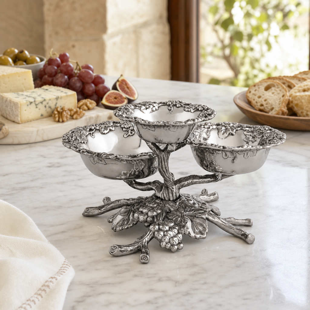 Grape 3-Tiered Bowl
