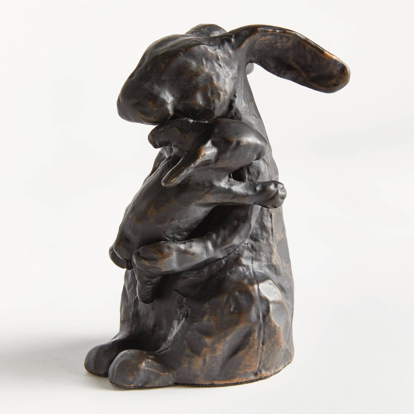 Mother Rabbit Sculpture, Black