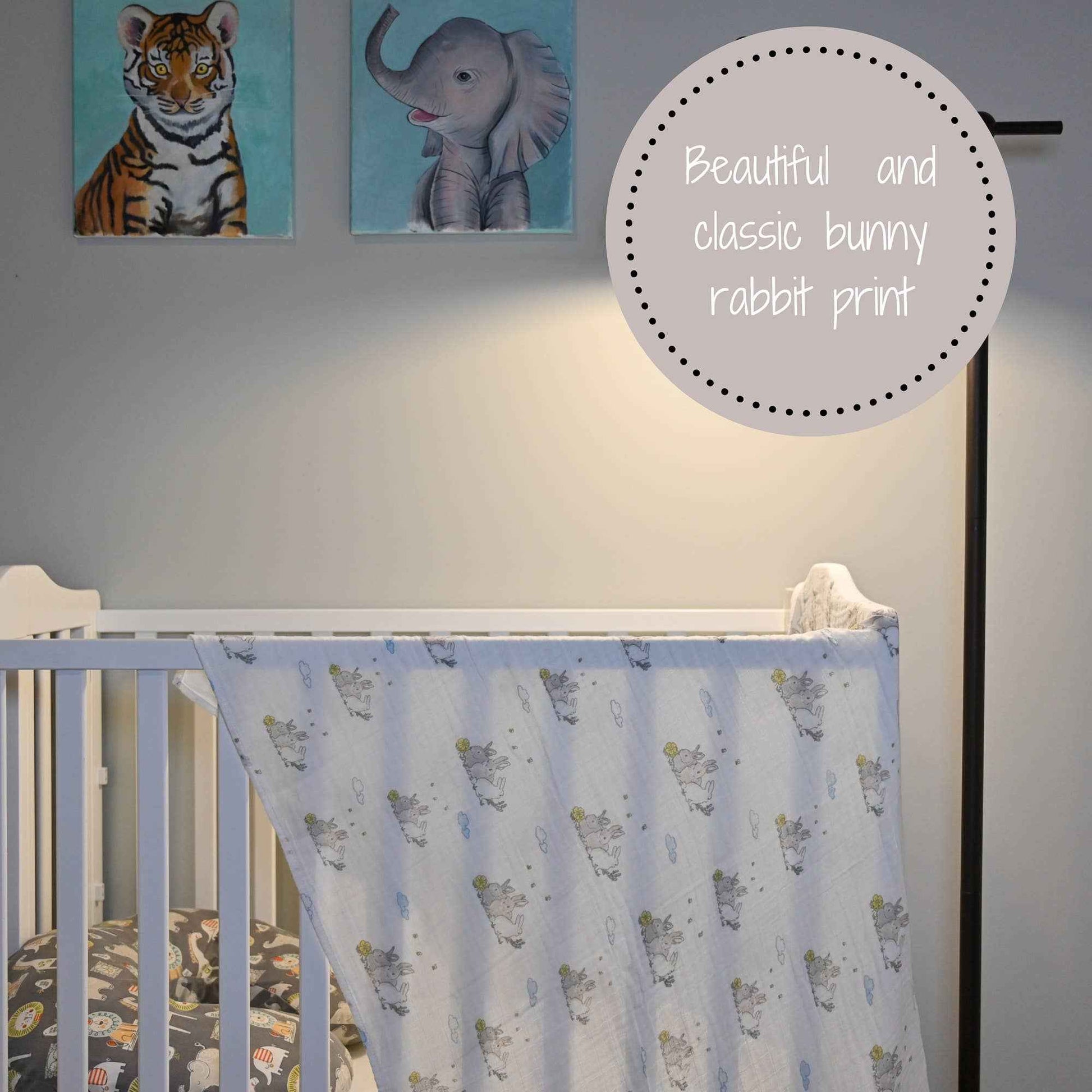 LollyBanks - SomeBunny Loves You Baby Easter Swaddle Blanket