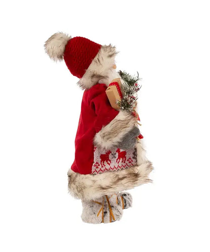 Kurt S. Adler, Inc. - 18"RED/WHITE SANTA W/GIFT BOX+BELLS