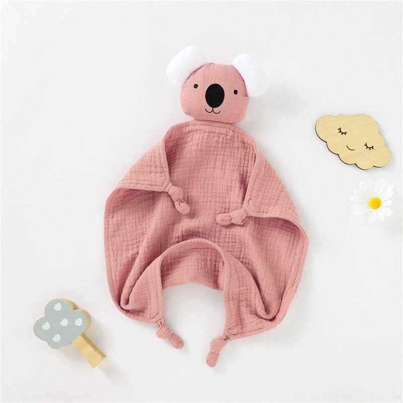 Organic Cotton Baby Comforter Plush Toy for 0-3 Year Olds: XJ32 Khaki