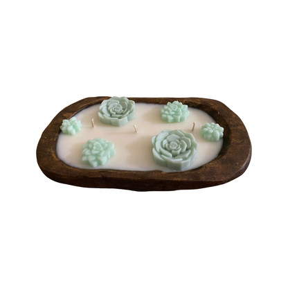 Succulent Flower Dough Bowl