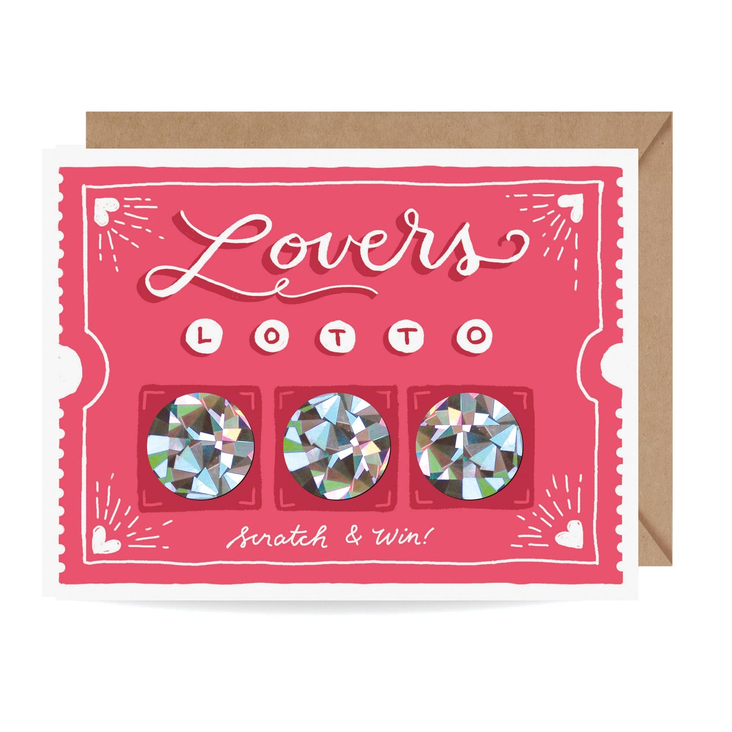 Tarjeta Raspadita - Lotería de los Enamorados - Amor/Aniversario