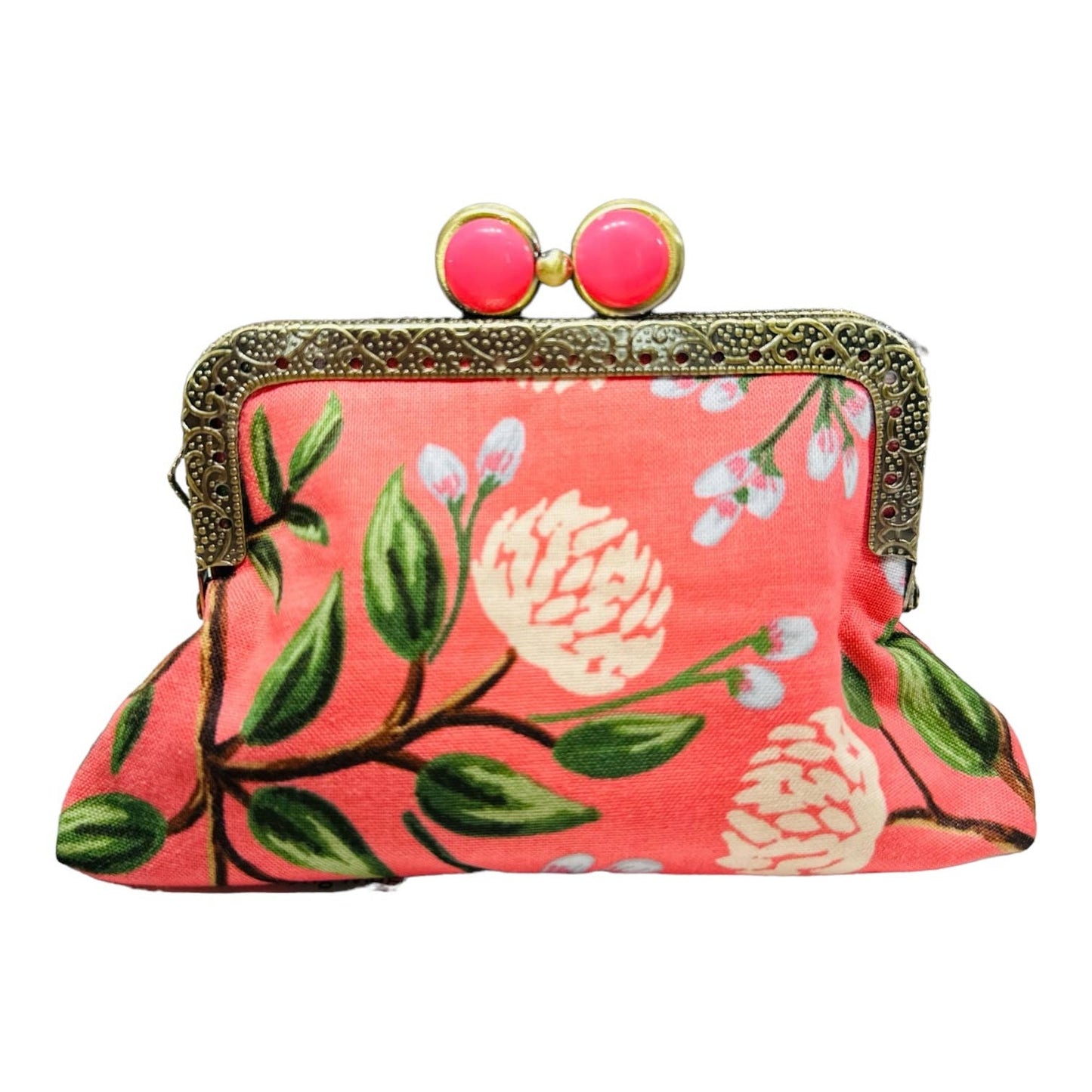 Kiki & Syds ON THE GO Credit Card Clutch - PEONY Sorbet 