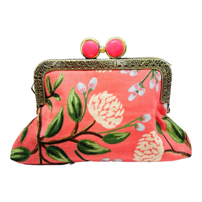 Kiki & Syds ON THE GO Credit Card Clutch - PEONY Sorbet 