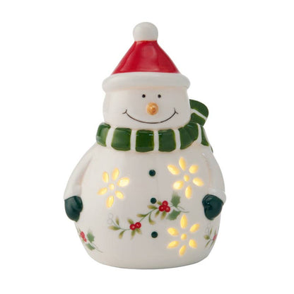 Winterberry 5.5In LED Snowman Giftbox
